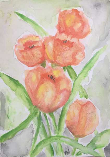 Want To Win A Floral Water Colour By Me?