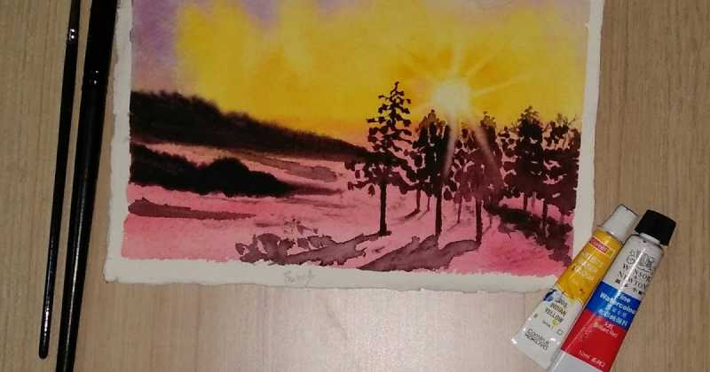 Watercolor Painting: Sunshine And Shadows