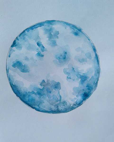 Watercolor Moon