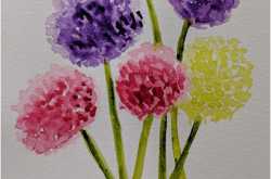 Watercolour- Alliums | Rashmi & I