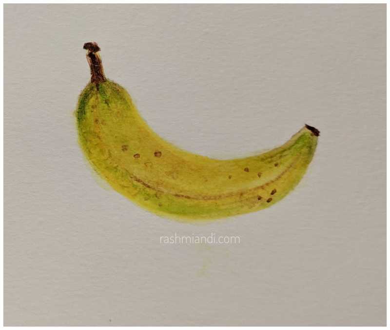 Watercolour- Banana | Rashmi & I