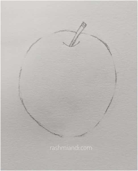 Watercolour- Green Apple | Rashmi & I