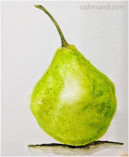 Watercolour- Pear | Rashmi & I