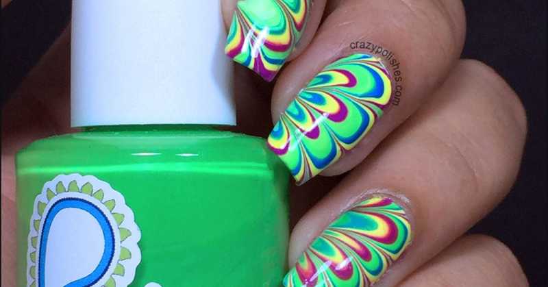 Watermarble Nails!!