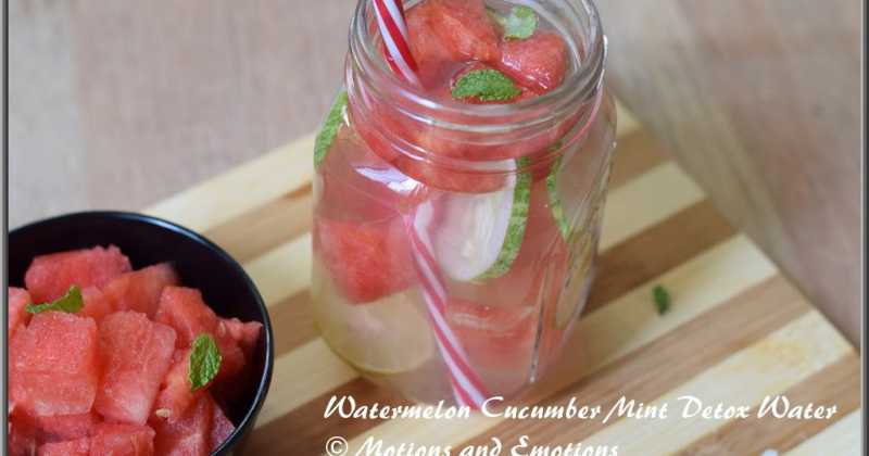 Watermelon Cucumber Mint Detox Water