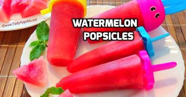 Watermelon Popsicles Recipe / Watermelon Ice Cream / Summer Special Ice Cream Recipes