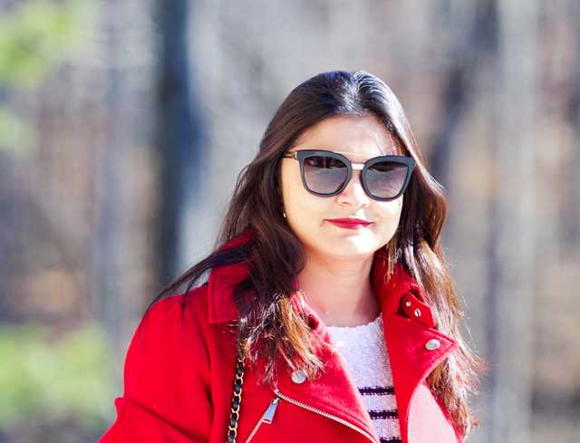 Wearing A Red Coat For The Holiday Season: Outfit Of The Day