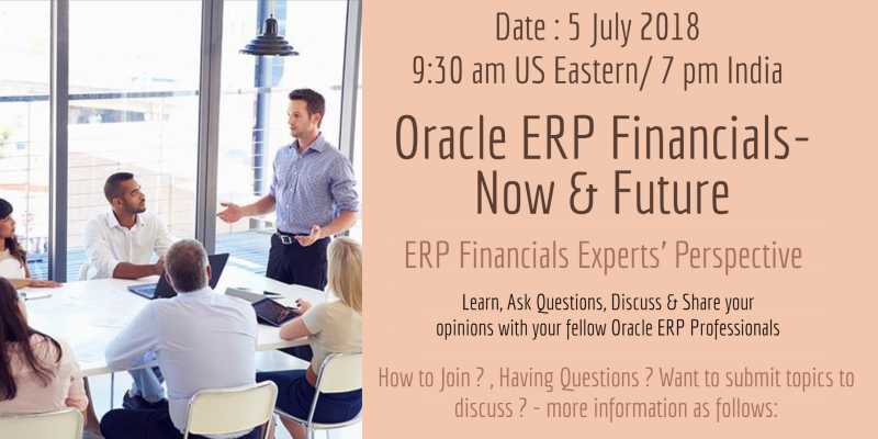 Webinar - On Oracle ERP Trends - Now & Future