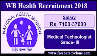 West Bengal Health Recruitment 1212 Vacancies For Medical Technologist Grade- III