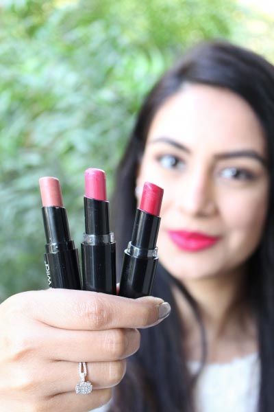 Wet N Wild MegaLast Lip Colors Review & Swatches - Bare It All, Smokin’ Hot Pink & Cherry Picking