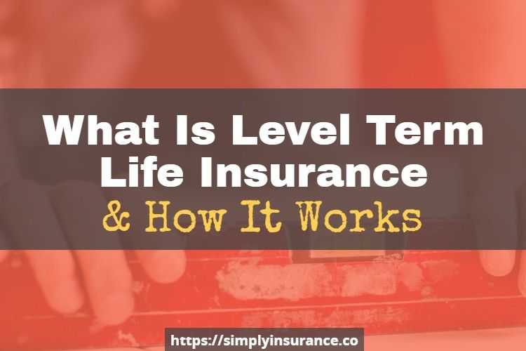 What Is Level Term Life Insurance & (How To Get It In 2018)