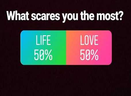 What Scares You The Most - Life Or Love?