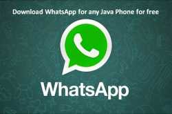 Whatsapp for Java Phones - How to Download and Install
