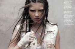 When the going gets though, She chickens out .........