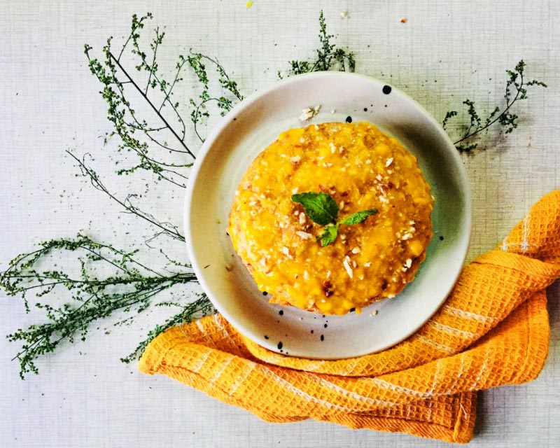 Whole Wheat Eggless Mango Cake | Mango Cake | Eggless Mango Cake