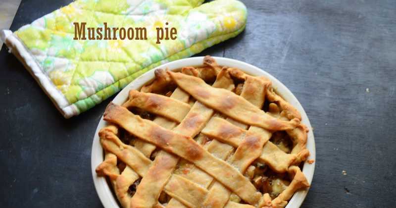 Whole Wheat Mushroom Pie | Eggless Pie
