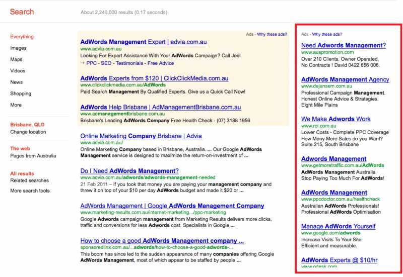 Why Google Has Removed Right Hand Side Ads On SERP ?