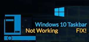 Windows 10 Taskbar Not Working | Taskbar Not Working Windows 10