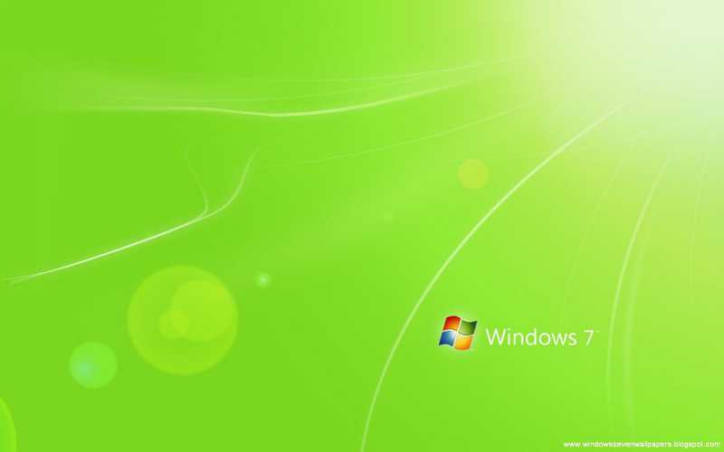 Windows 7 Green Color Wallpapers