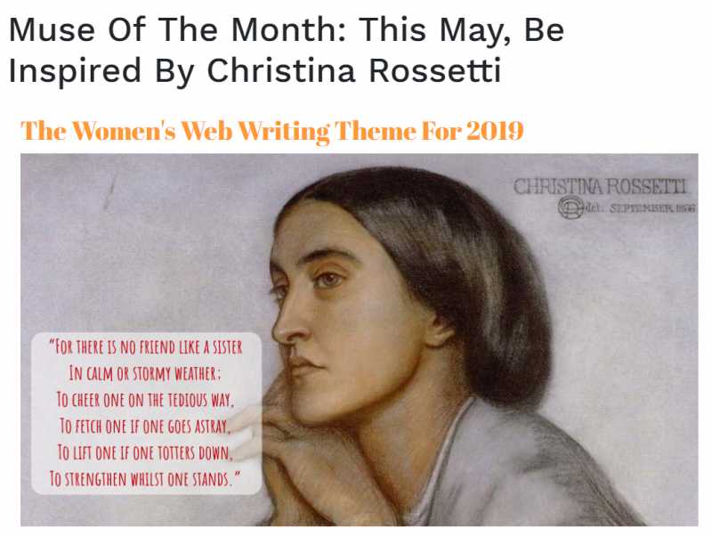 Winner For ‘The Muse Of The Month’ Contest (May 2019)|Women’s Web
