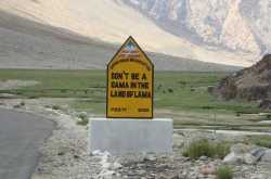Witty Road signs you will see in laddakh