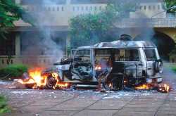 Woman burnt alive in anti-Christian violence