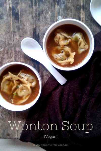 Wonton Soup | Vegan Wonton Soup Recipe