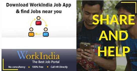 WorkIndia App :Best Local Job Search+Upto ₹2000/Refer (Free Paytm Cash) - Vlivetricks