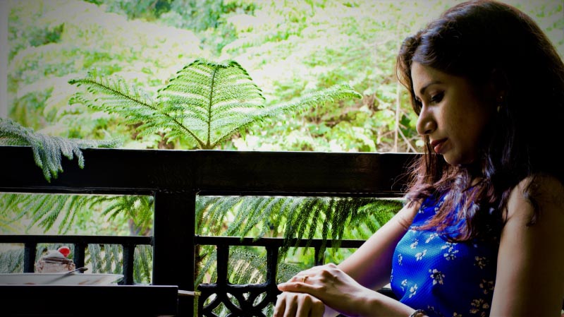 Working The Monsoon Magic With A Little Blue Dress