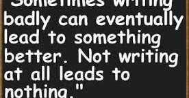 Writing About Not Writing