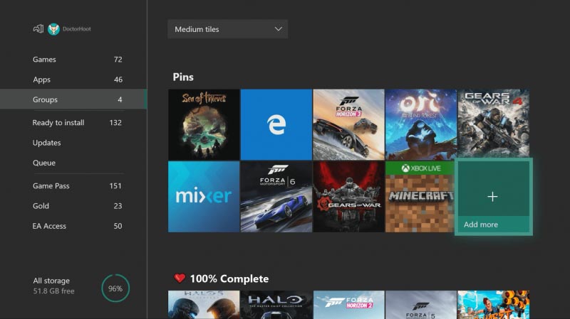 Xbox One Will Allow You To Adjust The Refresh Rate To 120Hz And Create Game Groups