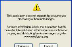 YOU CANNOT PRINT CURRENCY USING PHOTOSHOP