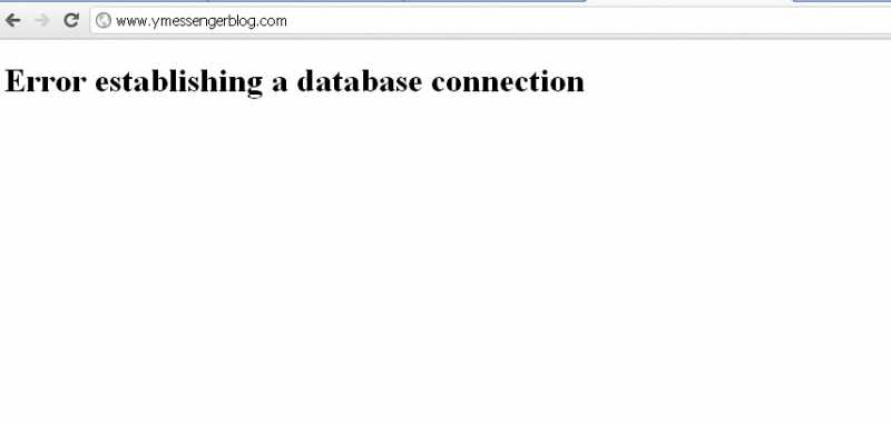 Yahoo Messenger Blog Is Down