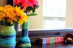 Yarn Wrapped to empty bottles 