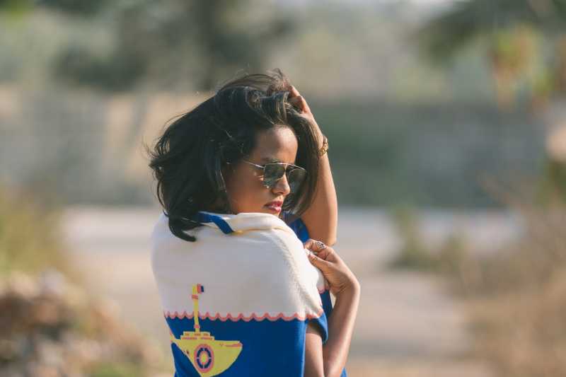 Yellow Submarines! Cardigan With Boyfriend Jeans