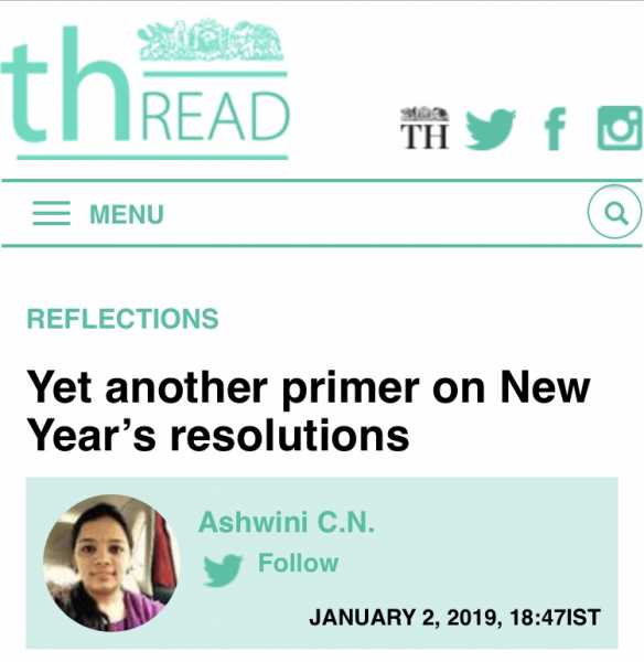 Yet Another Primer On New Year’s Resolutions