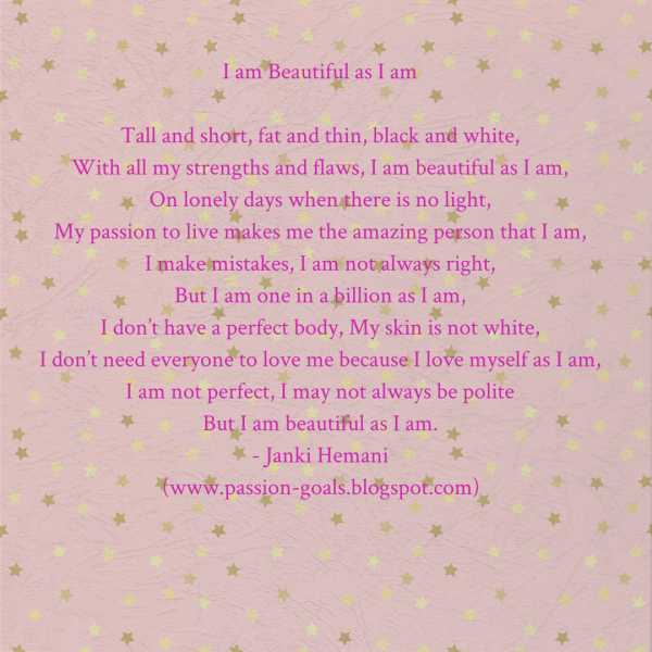 You Are Beautiful As You Are 🌹