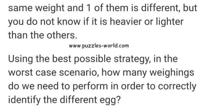 You Have 19 Eggs Puzzle