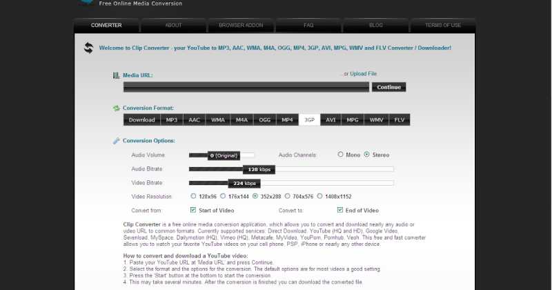 YouTube Converter - ClipConverter.cc