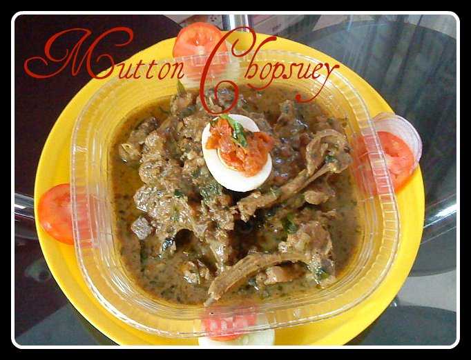 Yummy Mutton Chopsuey :)