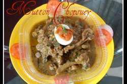 Yummy mutton chopsuey :)