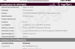 ZTE Blade A0722 clears Wi-Fi Alliance and 3C Certification in China, Launch Imminent?