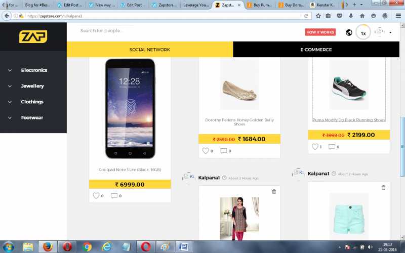 Zapstore And Online Shopping