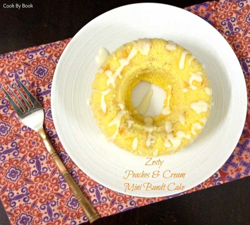 Zesty Peaches & Cream Mini Bundt Cake