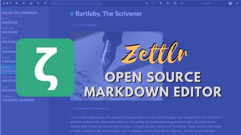 Zettlr - Markdown Editor For Writers And Researchers