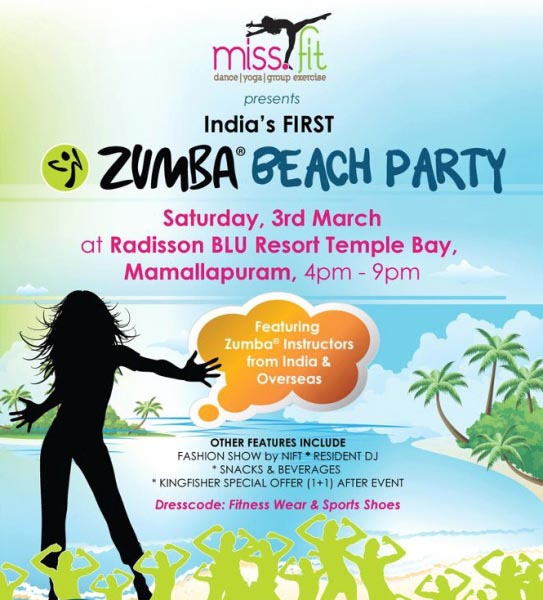 Zumba Beach Party In Mahabalipuram!