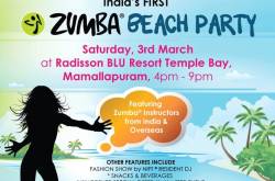 Zumba Beach Party in Mahabalipuram!