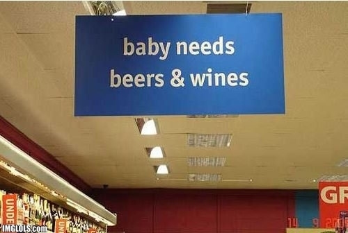 Baby Needs Beers And Knives