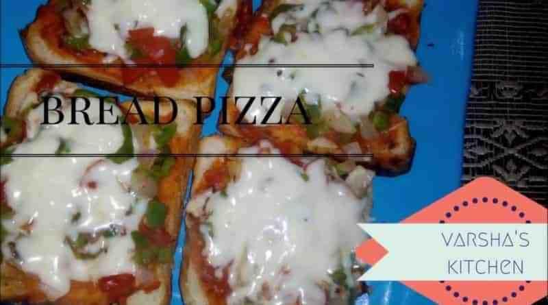 Bread Pizza Recipe | Instant Bread Pizza Recipe | By VARSHA