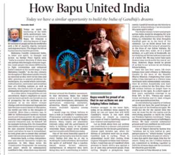 Churumuri11 Adjectives In Narendra Modi’s TOI Article On Mahatma Gandhi That Should Have Been Published On Its Humour Page